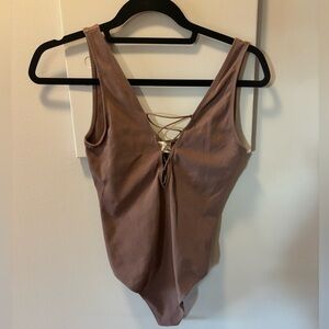 Dusty rose body suit